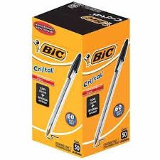 Caneta bic cristal preta (caixa c/ 50)